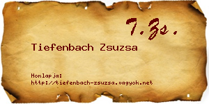 Tiefenbach Zsuzsa névjegykártya